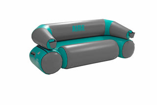 Aire River Couch - Dk Grey/Teal