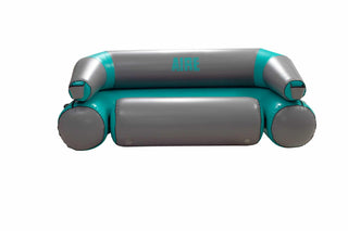 Aire River Couch - Dk Grey/Teal